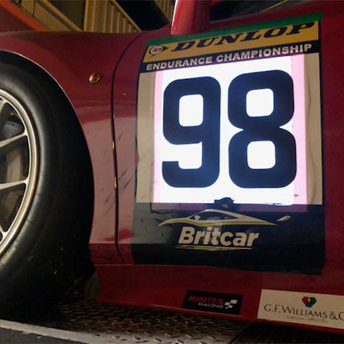 Motorsport 2 Digit Light Up Numberboard