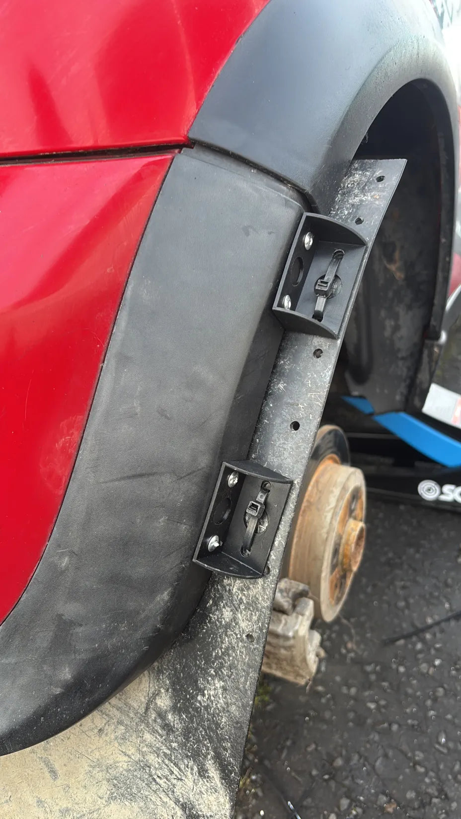 Motorsport Rally Mudflap Brackets